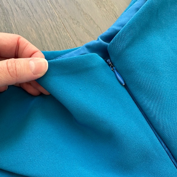 Sachin + Babi Bacall Ocean Blue Gown Off The Shoulder Maxi Dress Evening Size 6 - Picture 9 of 15